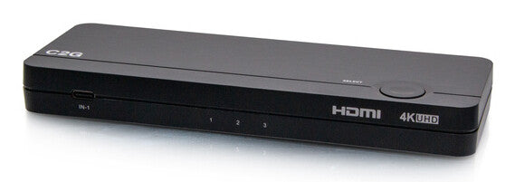 C2G USB-C®/HDMI® 3-Input Combo to HDMI 1-Output KVM with Power Delivery - 4K 60Hz