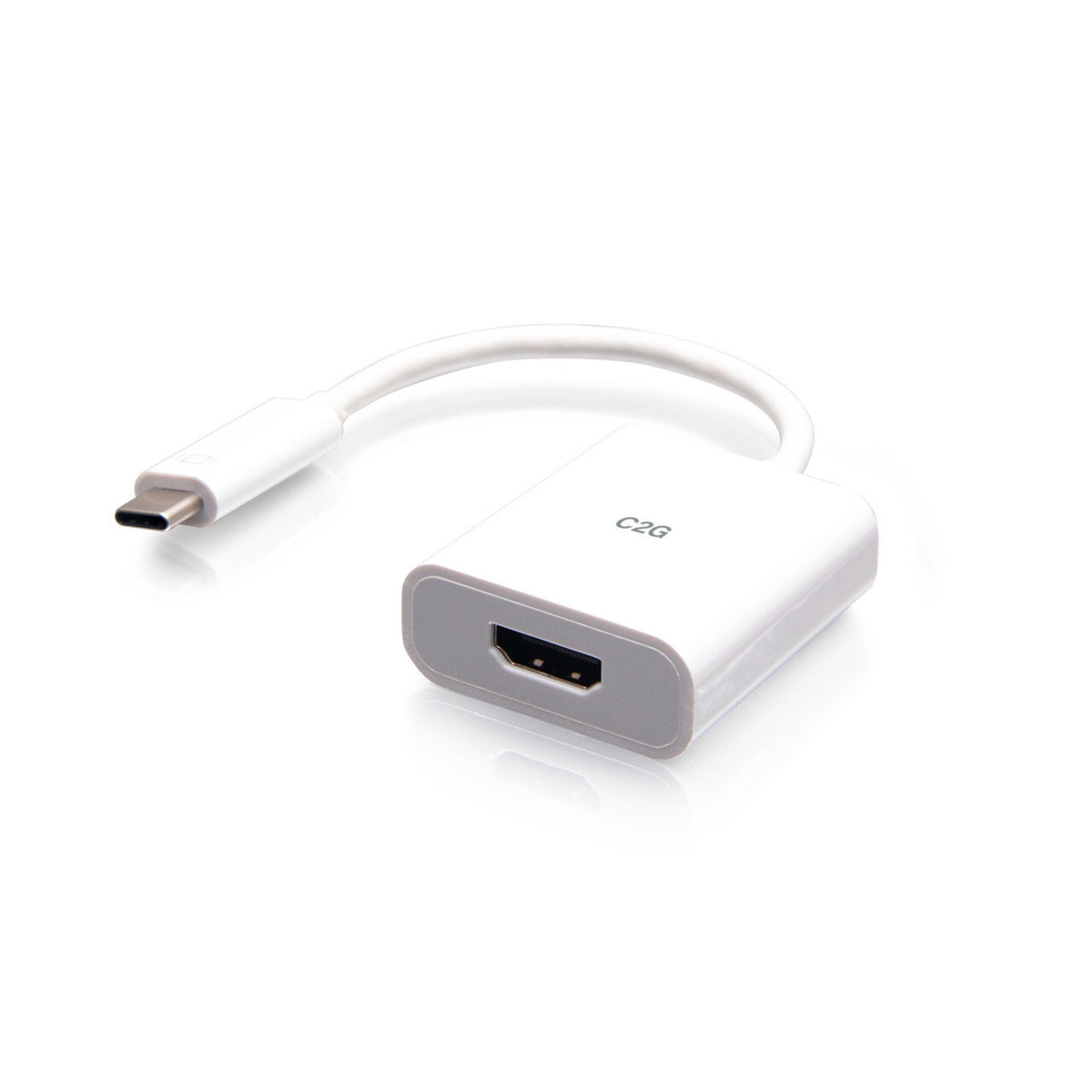 C2G USB-C® to HDMI® Audio/Video Adapter Converter - 4K 60Hz - White
