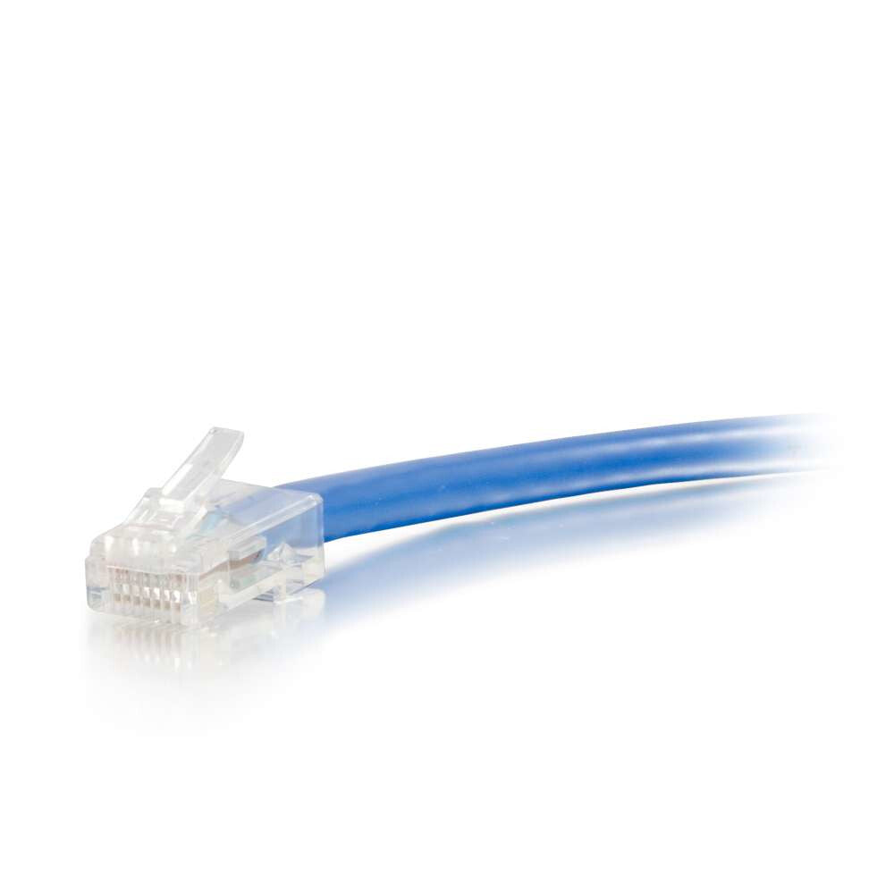 C2G 6" Cat6 networking cable Blue 0.15 m U/UTP (UTP)