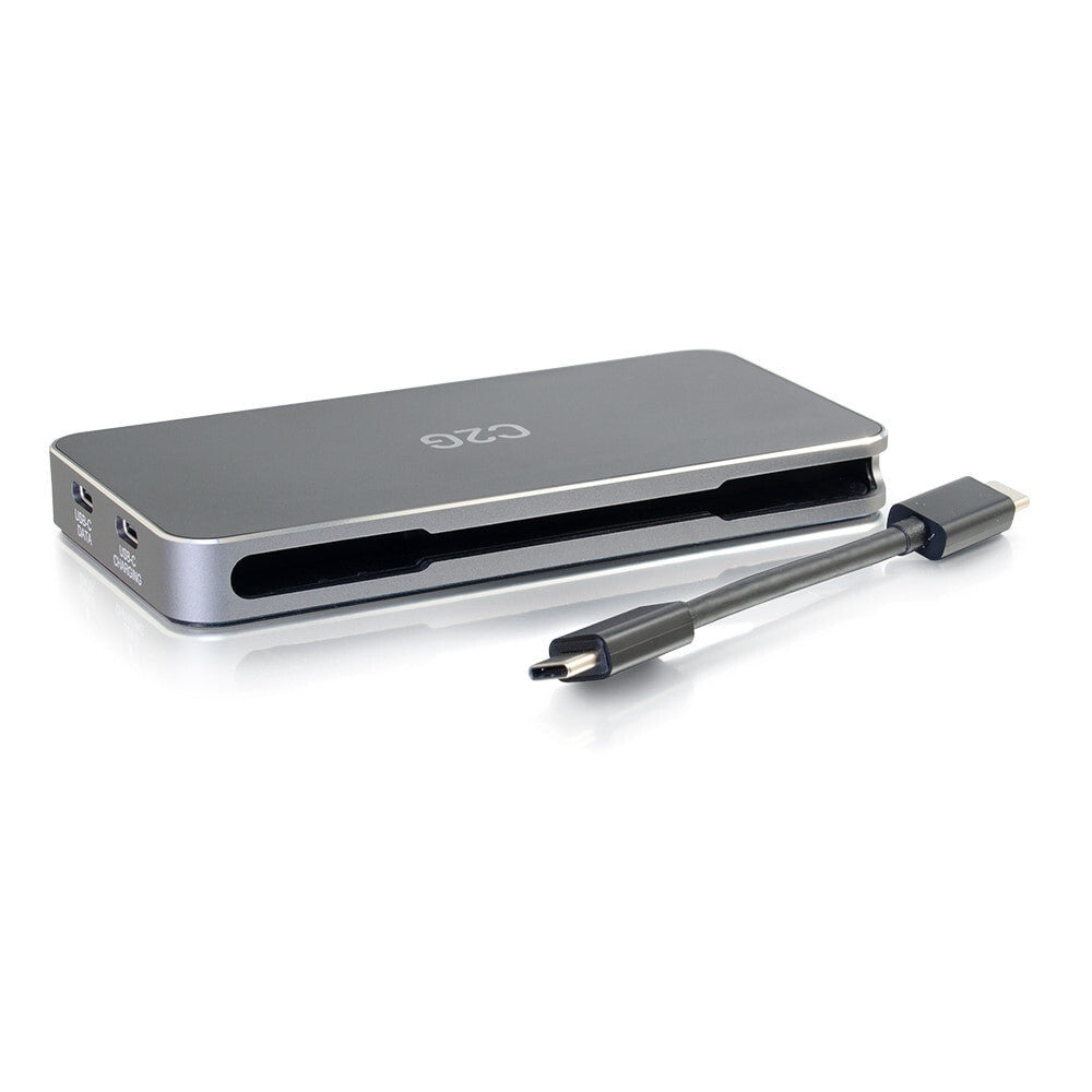 C2G USB-C® 7-in-1 Dual Display MST Docking Station with HDMI®, DisplayPortTM, VGA and Power Delivery