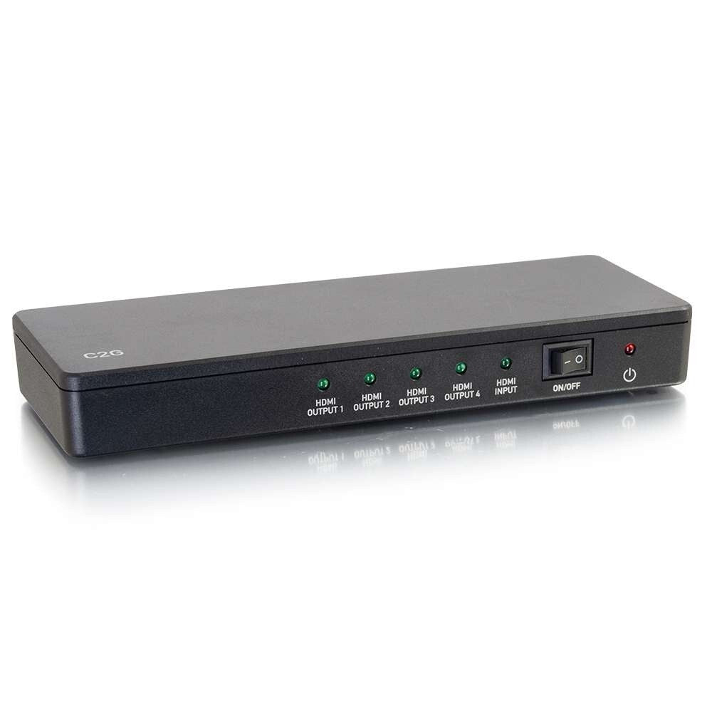 C2G 4-Port HDMI® Distribution Amplifier Splitter - 4K 30Hz