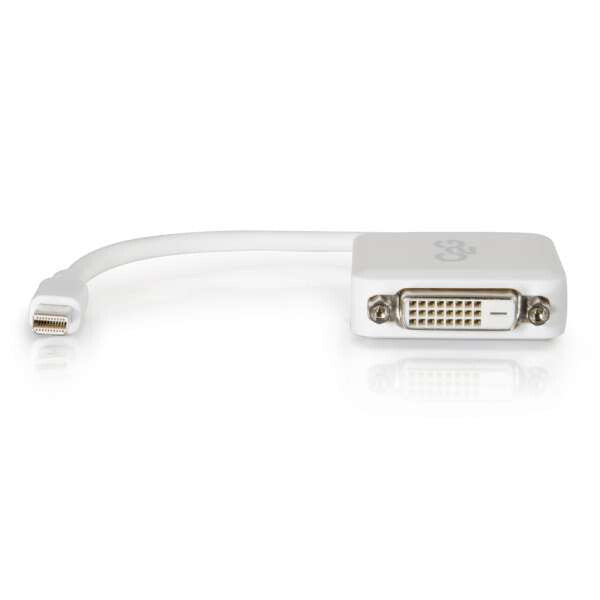 C2G 54312 video cable adapter 0.2 m Mini DisplayPort DVI-D White