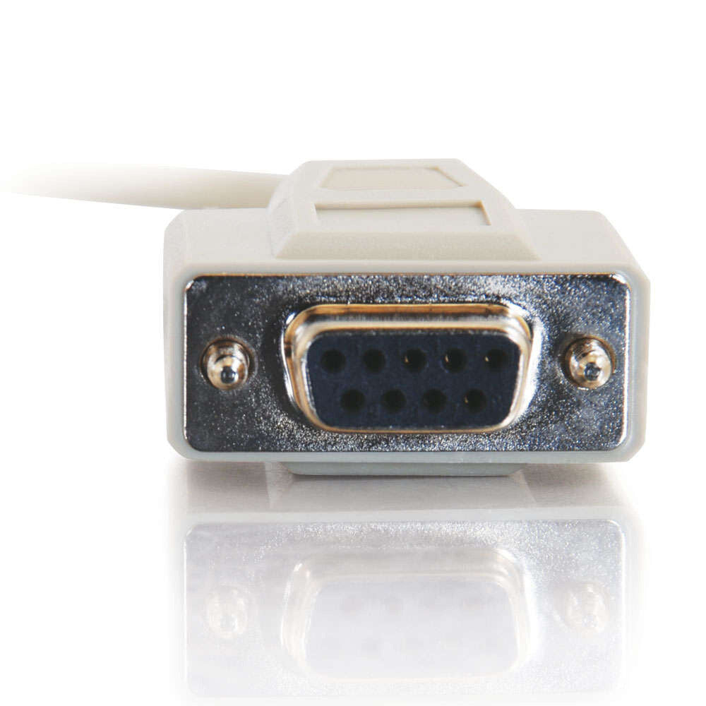 C2G 15ft (4.6m) DB9 F/F Serial RS232 Null Modem Cable - Beige