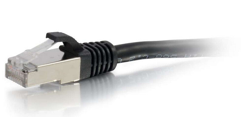 C2G 1ft. Cat6 RJ-45 networking cable Black 0.3 m S/FTP (S-STP)