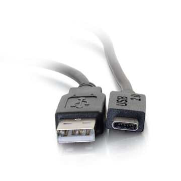 C2G 12ft (3.7m) USB 2.0 USB-C to USB-A Cable M/M - Black
