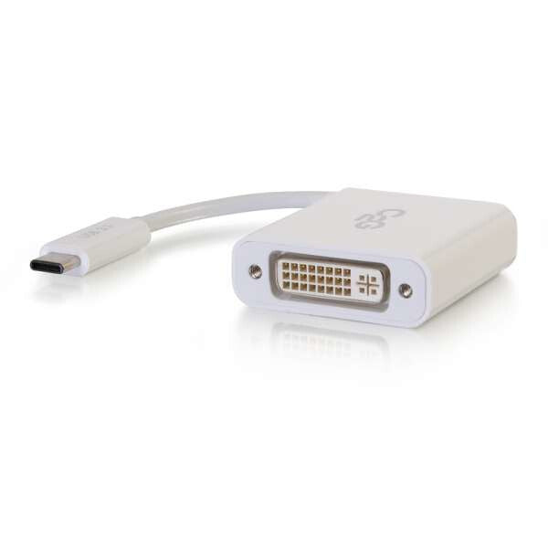 C2G USB-C® To DVI-D Video Adapter Converter - White