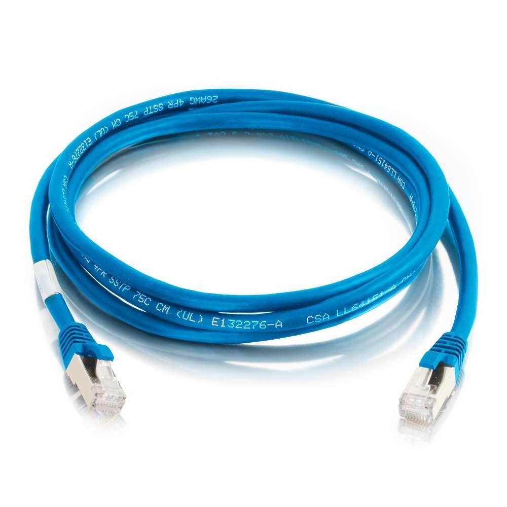 C2G 14ft (4.25m) Cat6 Snagless Shielded STP Ethernet Network Patch Cable - Blue