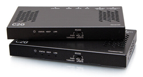 C2G HDMI HDBaseT + RS232 and IR over Cat Extender Box Transmitter to Box Receiver (18Gbps) - 4K 60Hz