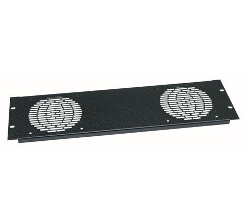 Middle Atlantic Products Fan panel, 2 fan, Anodized