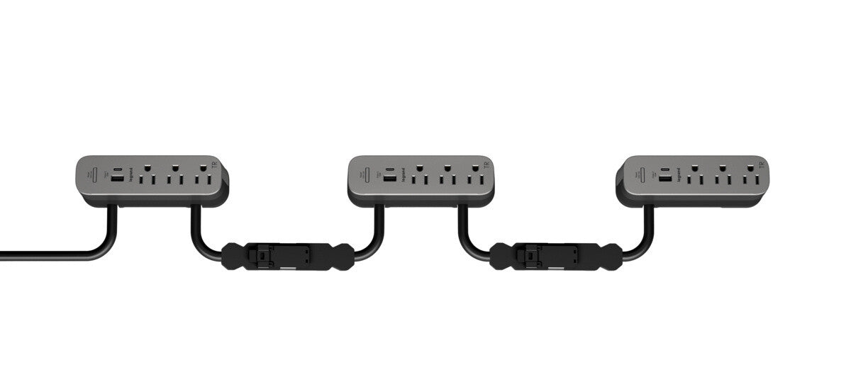 WIREMOLD MDEA3-MG power extension 0.91 m 3 AC outlet(s) Indoor Grey