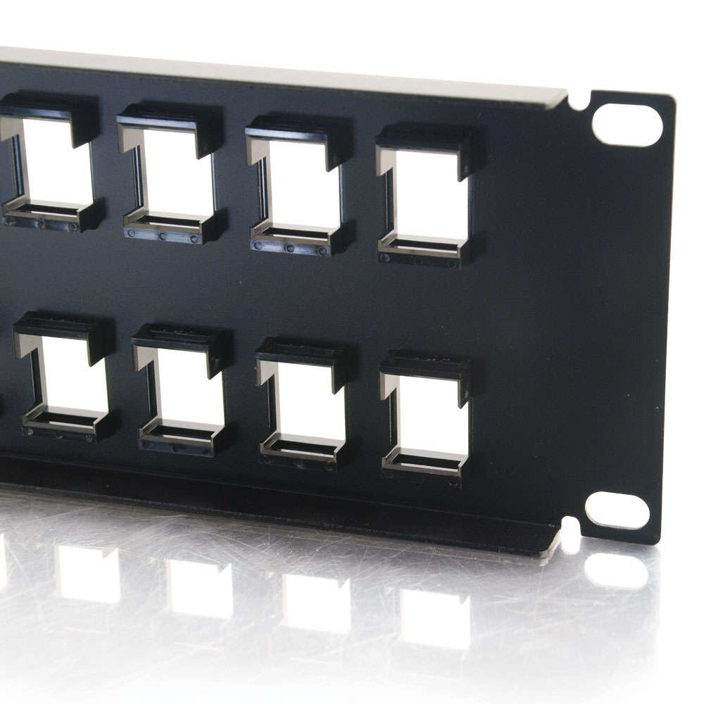 C2G 32-Port Blank Keystone/Multimedia Patch Panel