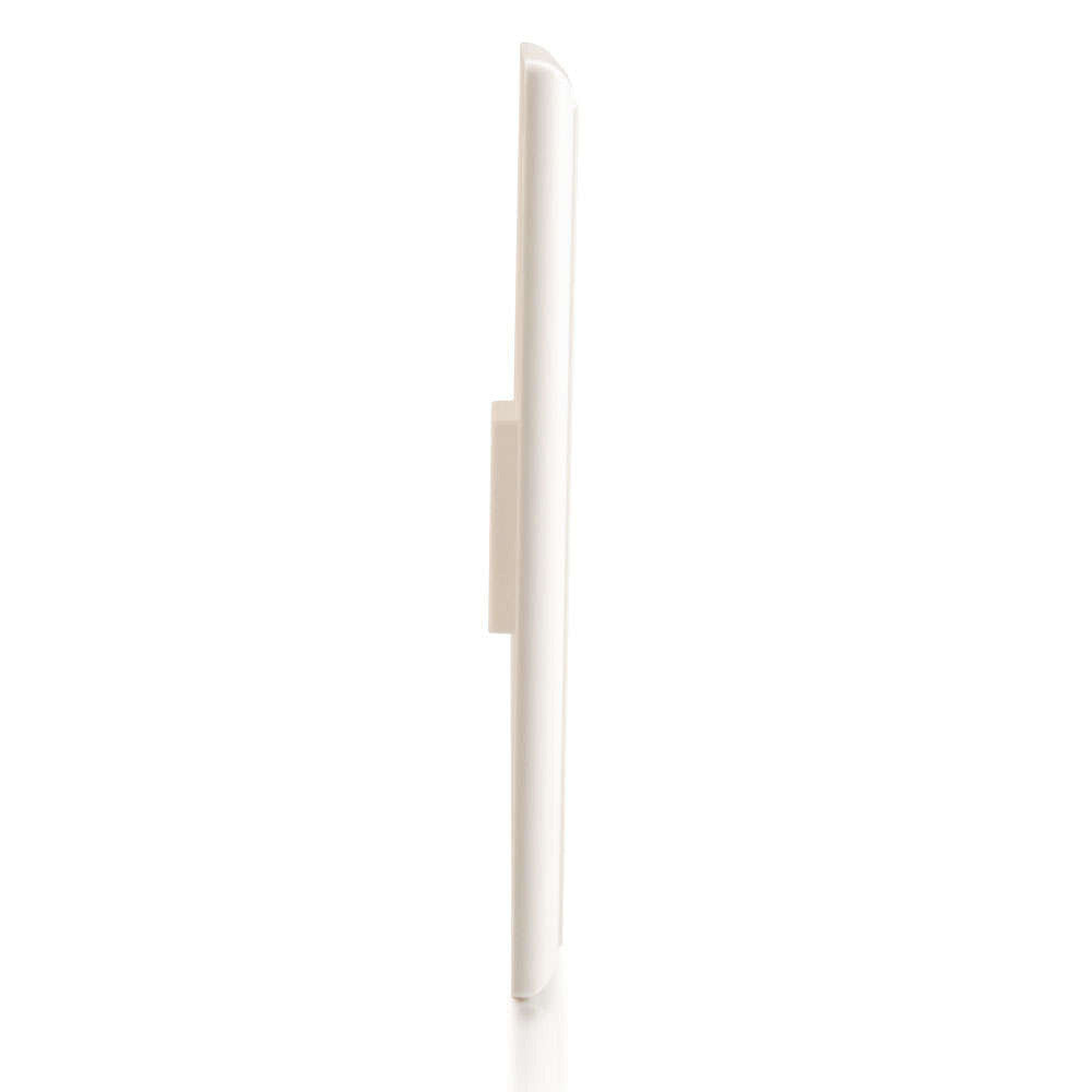 C2G One Keystone Single Gang Wall Plate - White
