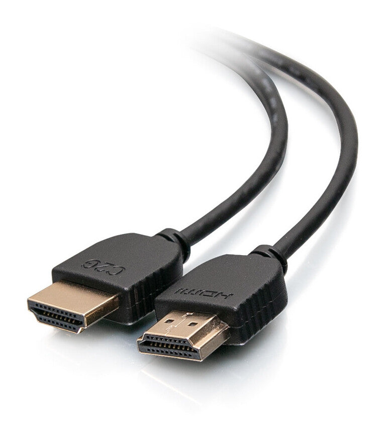 C2G 6ft (1.8m) Plus Series Slim Flexible HDMI™ Cable with Low Profile Connectors (2-pk) - 4K 60Hz