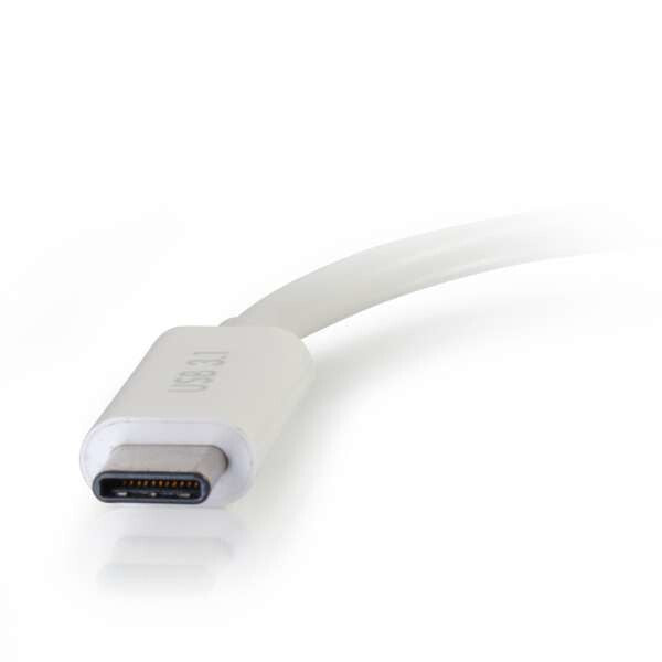 C2G USB-C® To DVI-D Video Adapter Converter - White