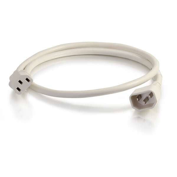 C2G 17551 power cable White 1.5 m C14 coupler C13 coupler