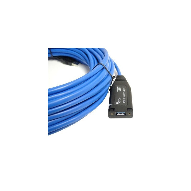 Icron 00-00351 USB cable USB 3.2 Gen 1 (3.1 Gen 1) 15 m USB A 5 Gbit/s Black, Blue