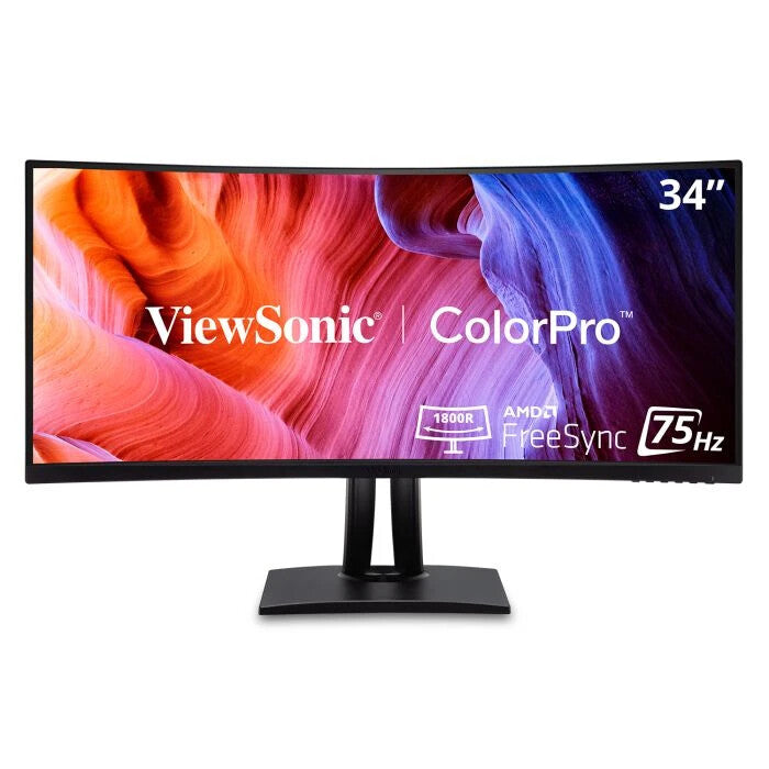 Viewsonic VP3456A computer monitor 86.4 cm (34") 3440 x 1440 pixels UltraWide Quad HD LED Black