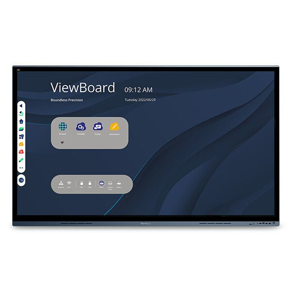 Viewsonic IFP6562 Signage Display Interactive flat panel 165.1 cm (65") LED Wi-Fi 350 cd/m² 4K Ultra HD Black Touchscreen Built-in processor Android 8.0