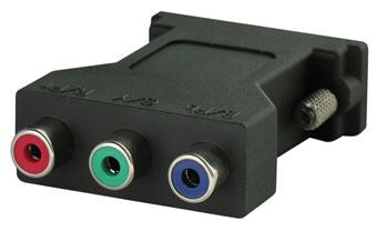 TV One ZDR2042 cable gender changer 3x RCA Black