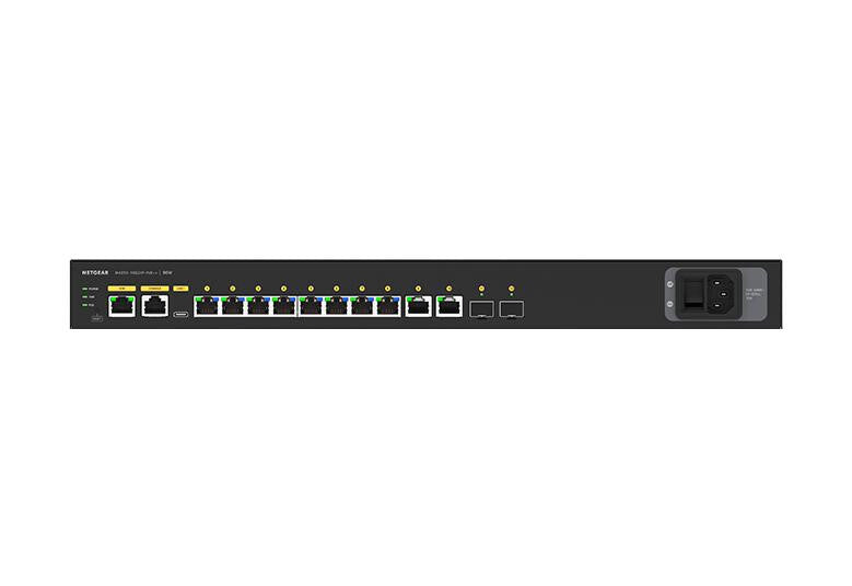 NETGEAR AV LINE M4250-10G2XF-POE++ 8X1G UTRA90 Managed L2/L3 Gigabit Ethernet (10/100/1000) Power over Ethernet (PoE) 1U Black