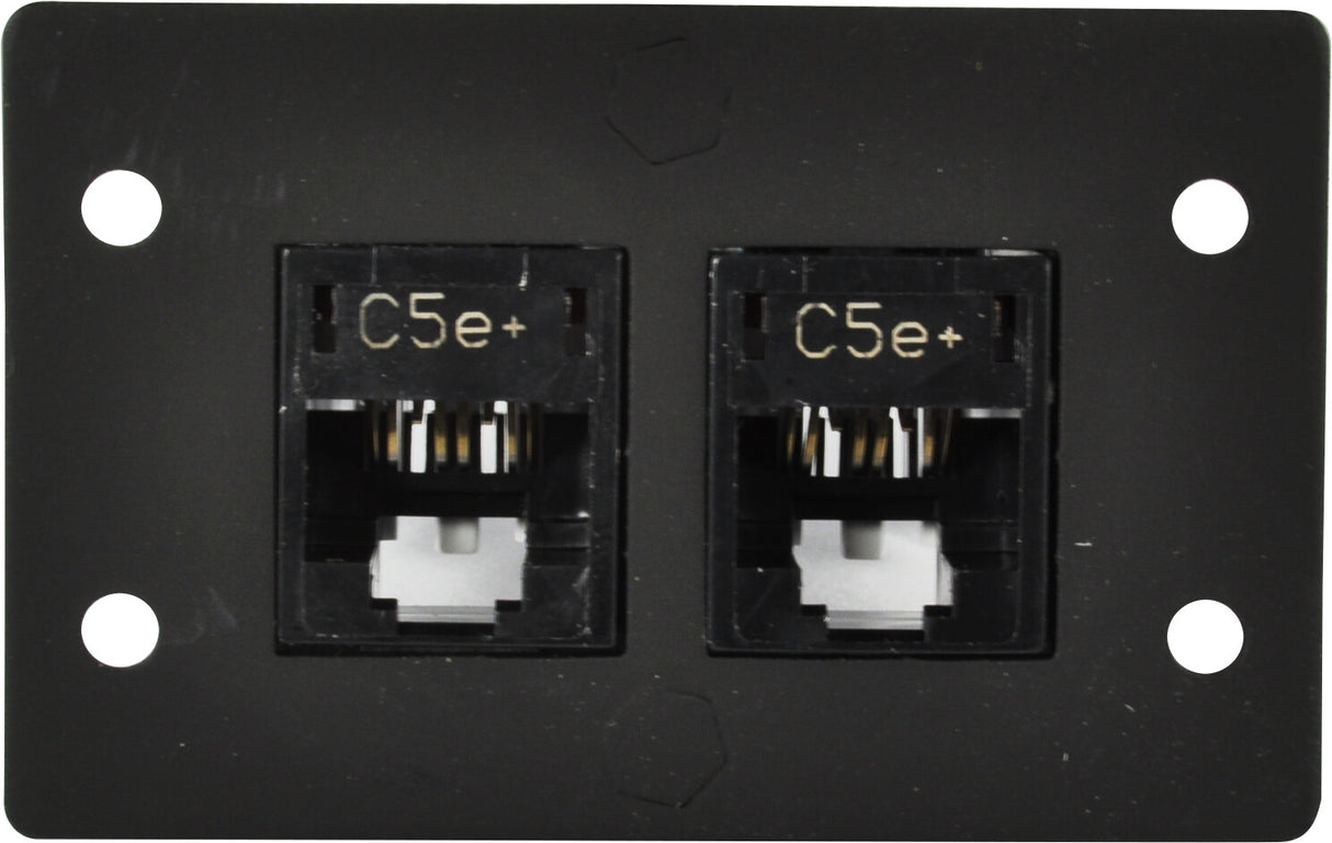 FSR IPS-D720D-BLK socket-outlet RJ-45 Black, White