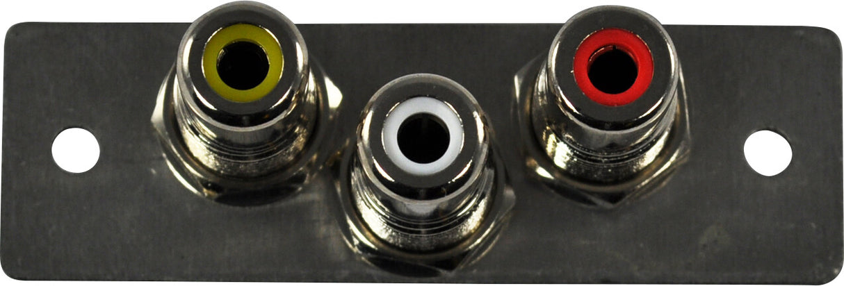 FSR IPS-AV231S-BLK socket-outlet 3 x RCA Black