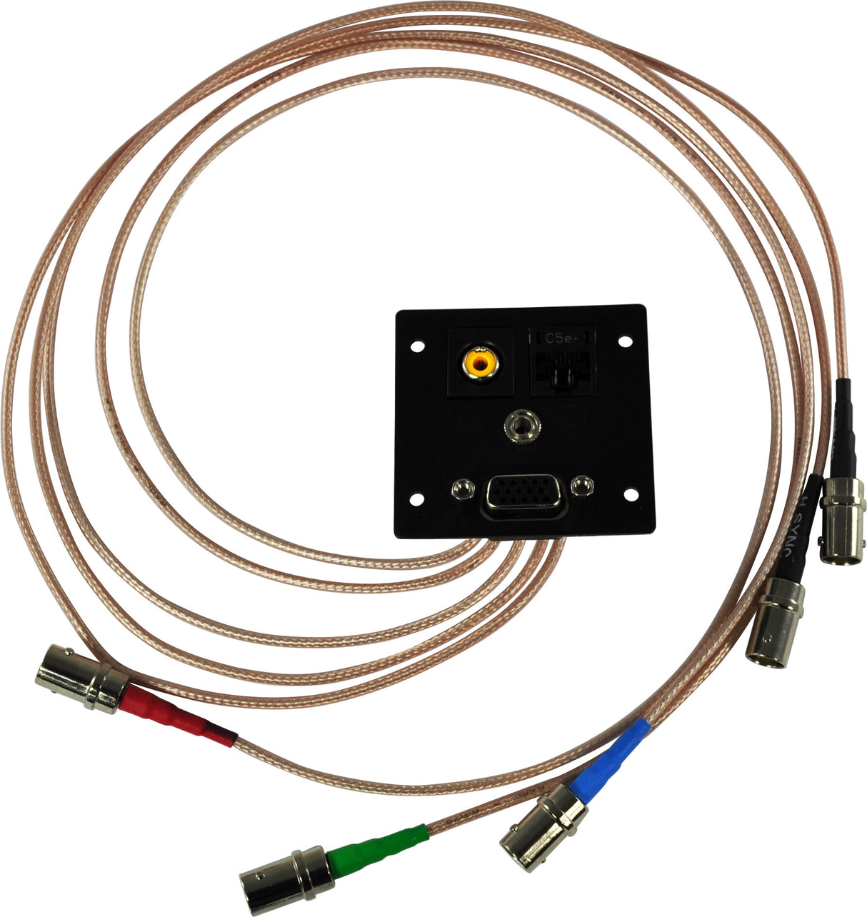 FSR IPS-SF941T socket-outlet VGA + 3.5mm + RCA + RJ-45 Black