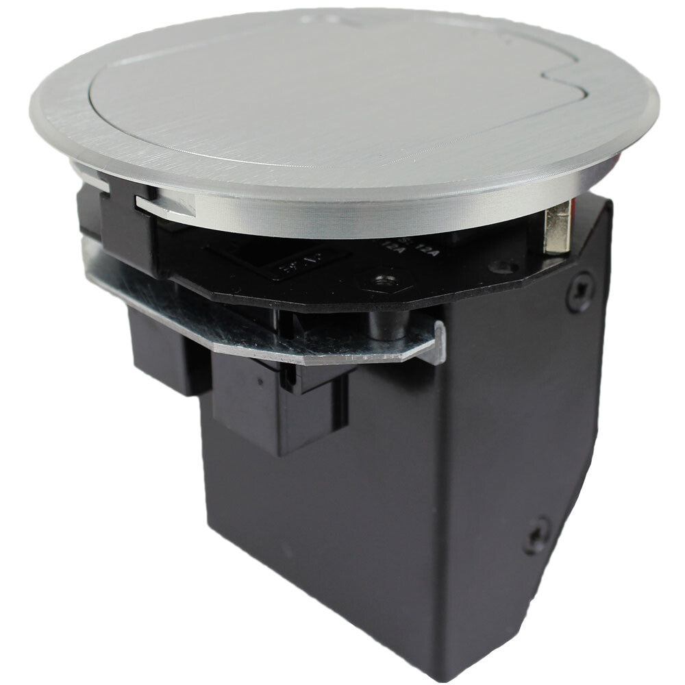 FSR T3-AC2-ALM outlet box Aluminium, Black