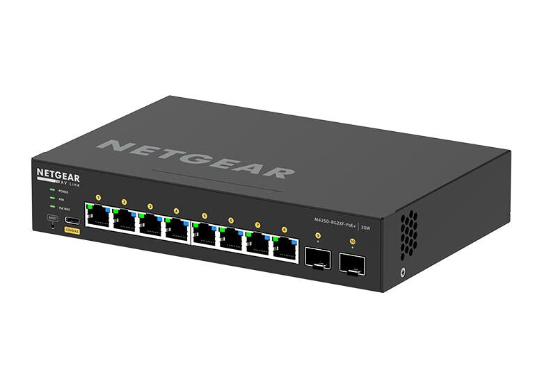 NETGEAR 8x1G PoE+ 220W and 2xSFP+ Managed Switch