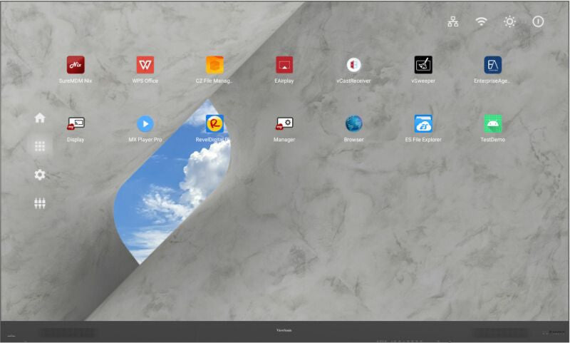 Viewsonic LDP163-181 Signage Display Digital signage flat panel 4.14 m (163") LCD Wi-Fi 600 cd/m² Full HD Black Android 9.0