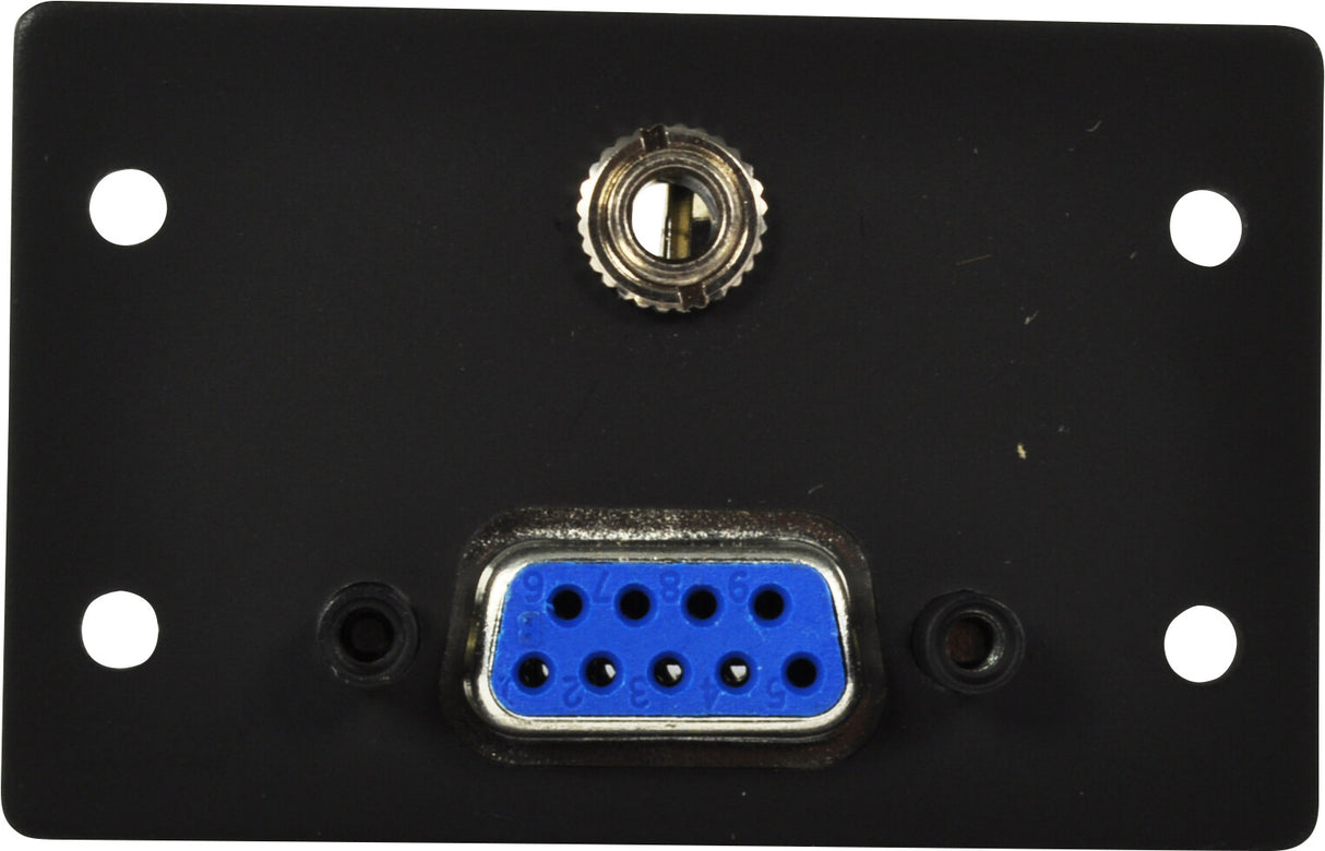 FSR IPS-AV923D-BLK socket-outlet VGA (D-Sub) + 3.5 mm Black, Blue