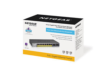 NETGEAR 8-Port PoE Gigabit Ethernet Smart Switch (GS110TP)
