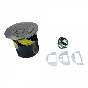 FSR SF6-CPT-AVD-ALM outlet box Aluminium, Black