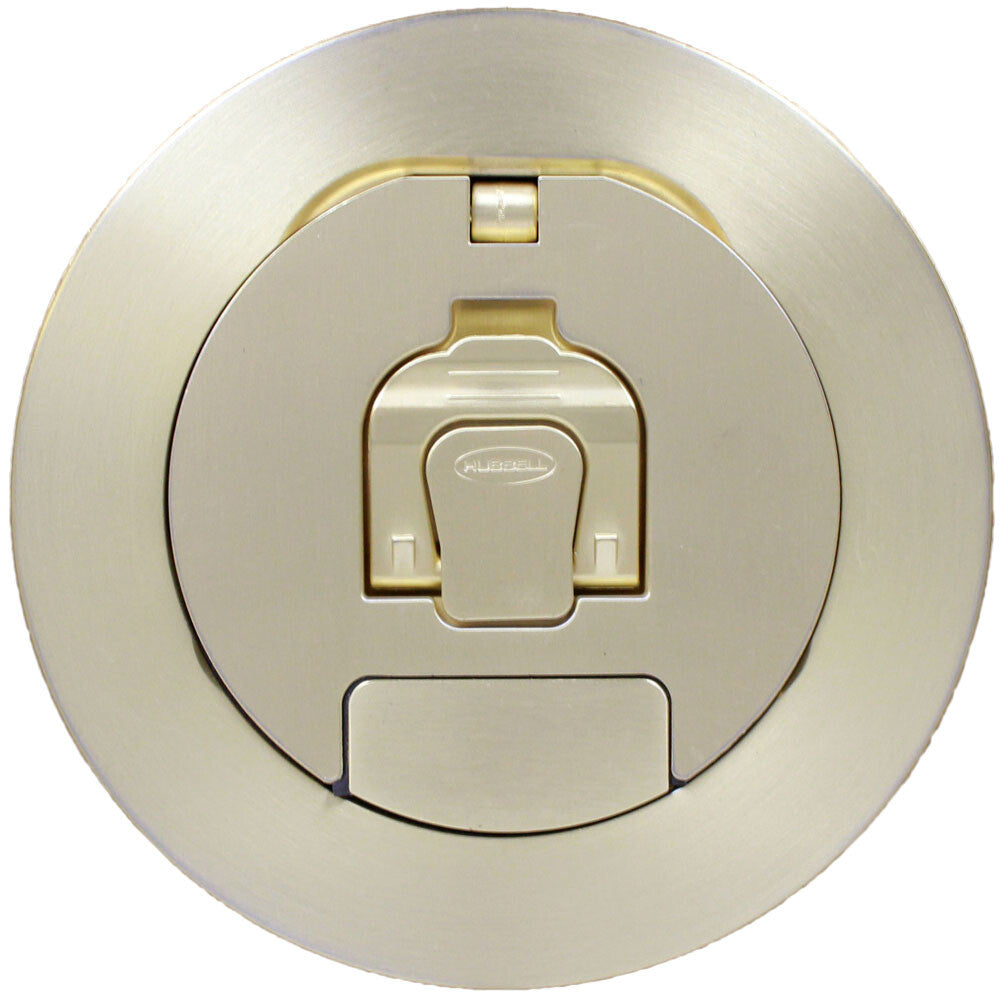 FSR SF4-PT-BRS Outlet Box Brass – DataVisual Marketing Inc.