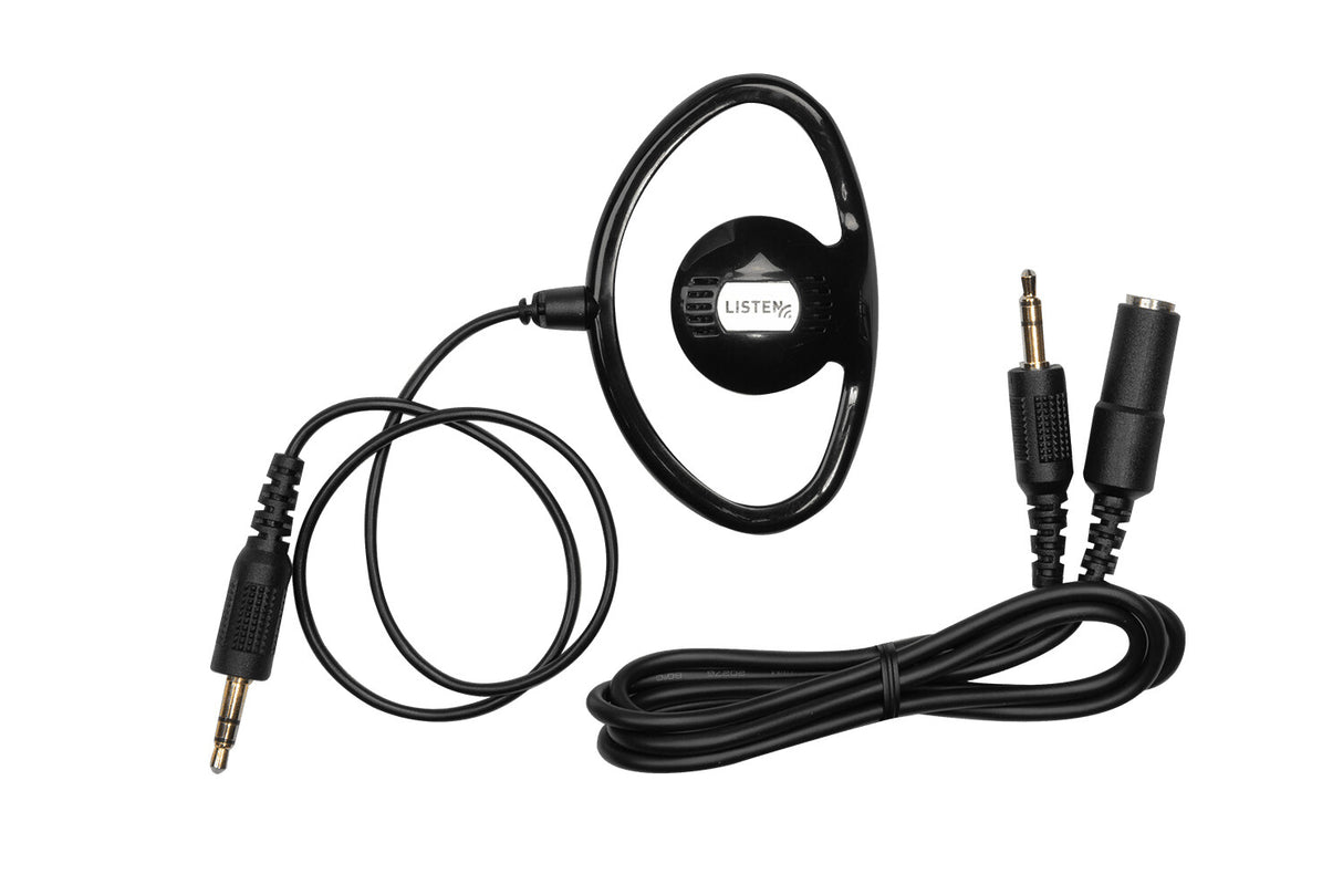 Listen LA-401 headphones/headset Wired Ear-hook Grey