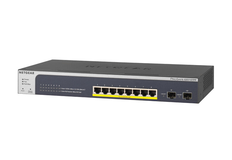 NETGEAR 10-Port PoE Gigabit Ethernet Smart Switch (GS510TPP)