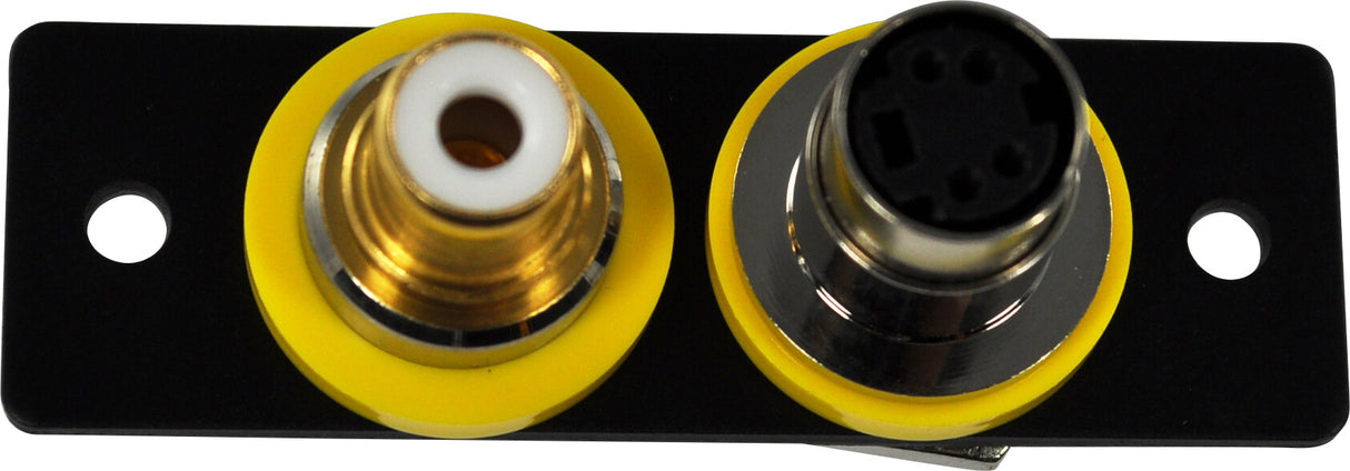 FSR IPS-V921S-BLK socket-outlet S-Video + RCA Black, White, Yellow