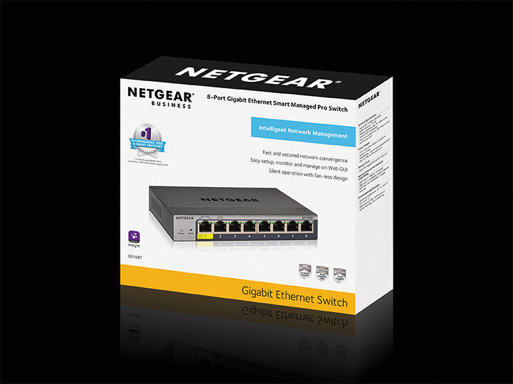 NETGEAR GS108T-300 Managed L2 Gigabit Ethernet (10/100/1000) Grey