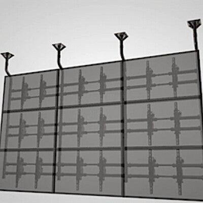 Crimson AV VWC60 signage display mount 152.4 cm (60") Black