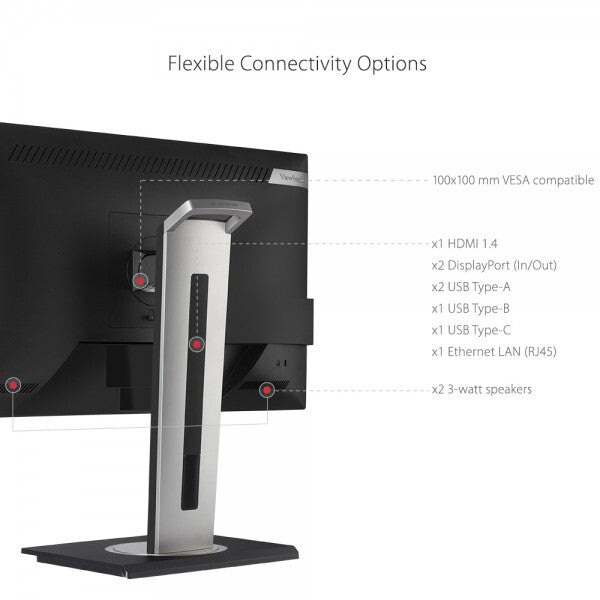 Viewsonic VG Series VG2456A LED display 61 cm (24") 1920 x 1080 pixels Full HD Black