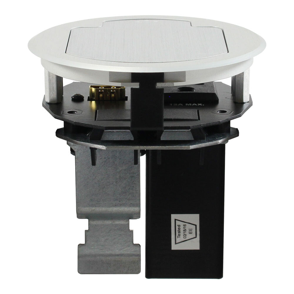 FSR T3-DV2S-ALM outlet box NEMA 5-15R Aluminium, Black