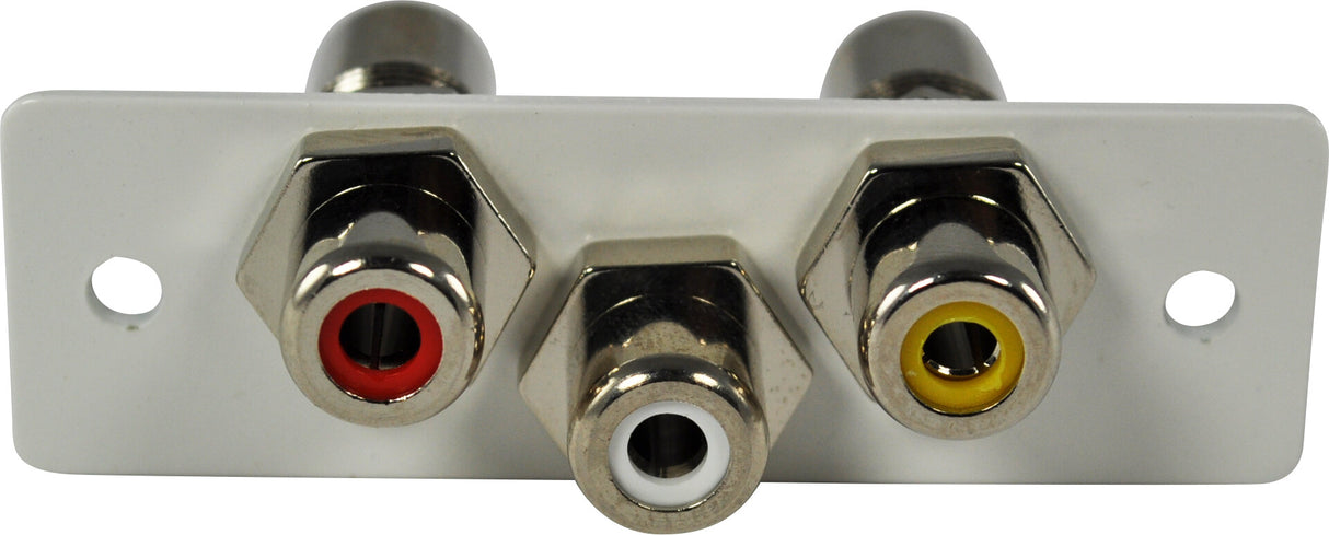 FSR IPS-AV231S-WHT socket-outlet 3 x RCA White