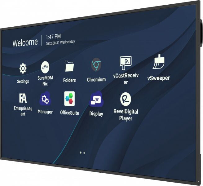 Viewsonic CDE7530 Signage Display 190.5 cm (75") Wi-Fi 450 cd/m² 4K Ultra HD Black Built-in processor Android 11