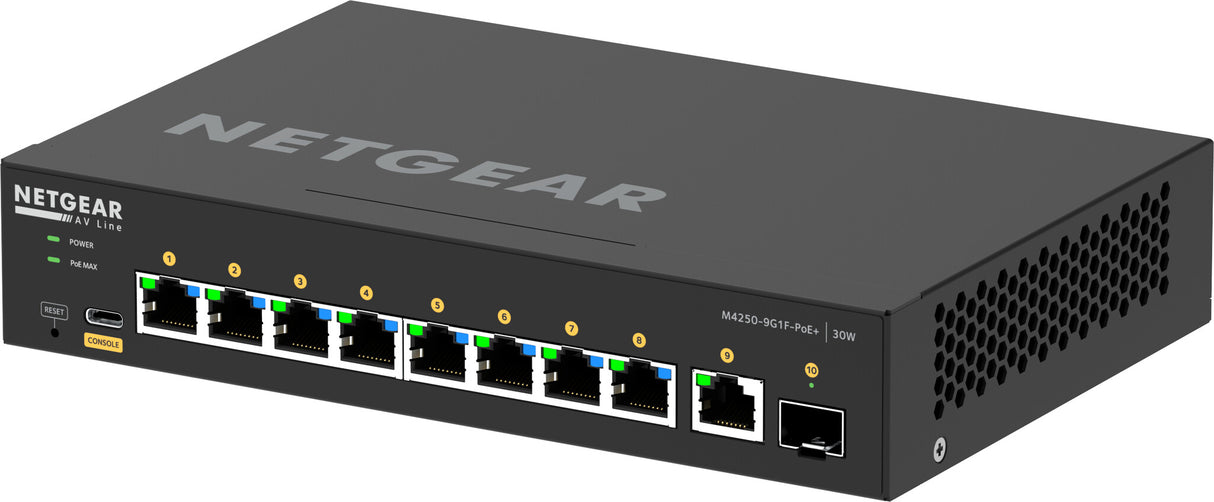 NETGEAR 8x1G PoE+ 110W 1x1G and 1xSFP Managed Switch