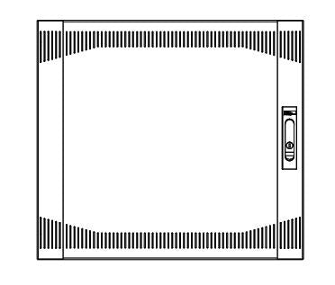 Middle Atlantic Products Vented Front Door 18 space