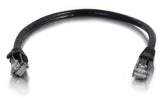 C2G 6" Cat6a UTP networking cable Black 0.15 m U/UTP (UTP)