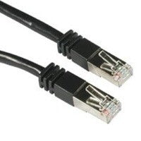 C2G 3ft Shielded Cat5E Molded Patch Cable networking cable Black 0.91 m