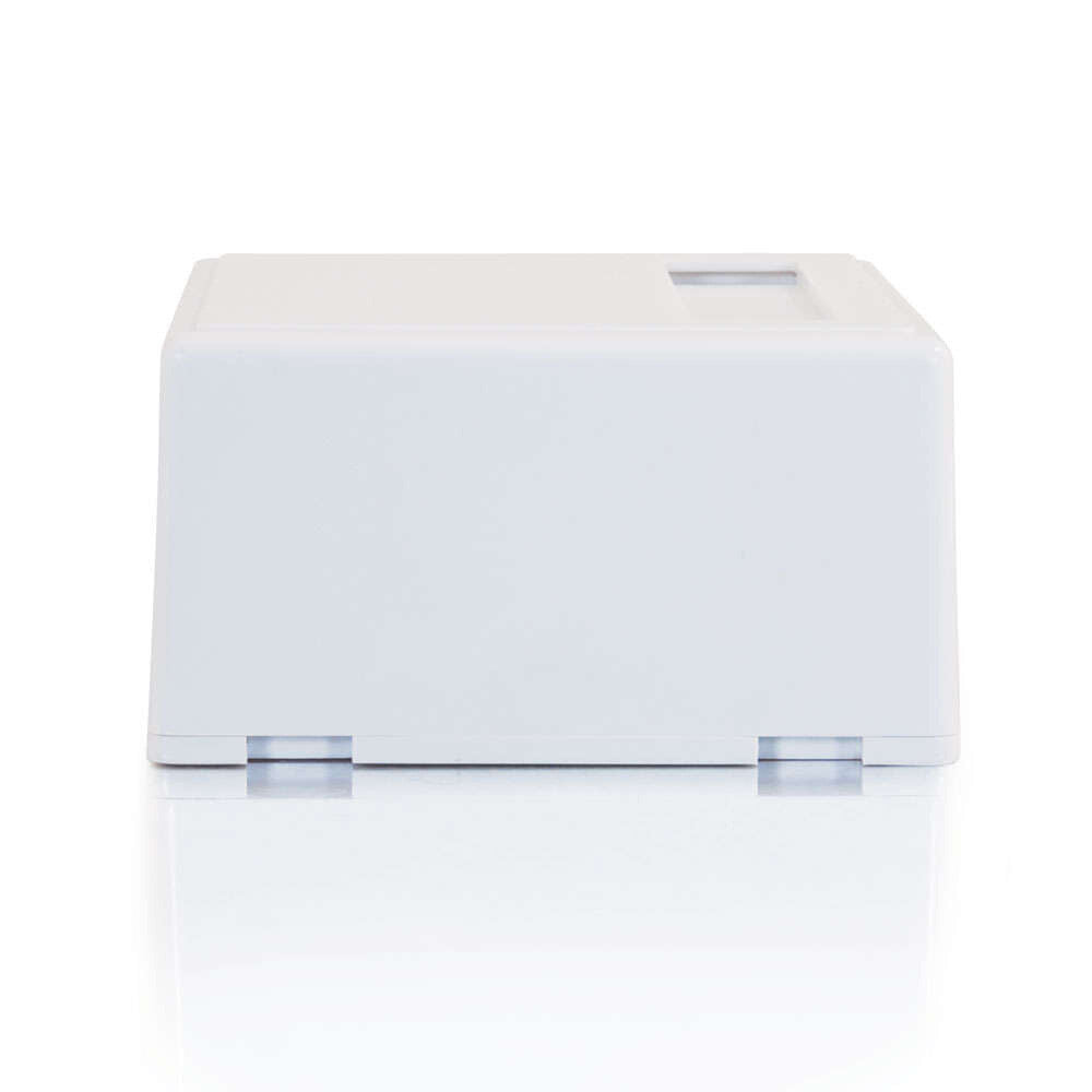 C2G 2-Port Keystone Jack Surface Mount Box - White