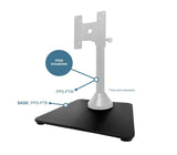 Premier Mounts PPS-PTB POS system accessory Base Black 6800 kg 75 x 75 mm 100 x 100 mm