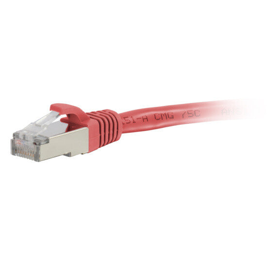 C2G 10ft Cat6a networking cable Red 3 m S/FTP (S-STP)